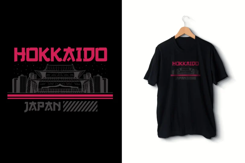 Hokkaido scaled Kişiye özel ,Tşört Siyah Erkek Hokkaido güney kore Küçük baskılı TshirtTşört Siyah Erkek Hokkaido güney kore Küçük baskılı Tshirt