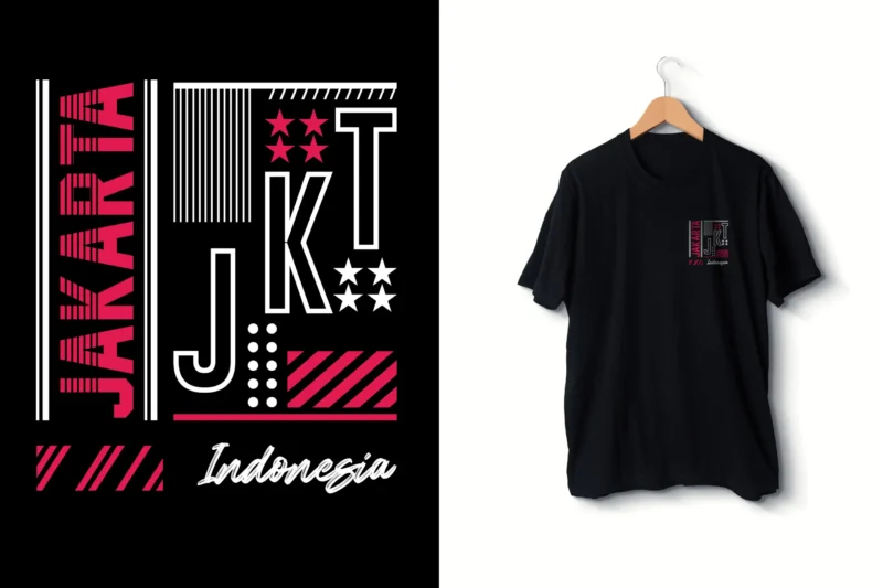 Jakarta scaled Kişiye özel ,Tşört Siyah Erkek Jakarta Endonezya Küçük baskılı TshirtTşört Siyah Erkek Jakarta Endonezya Küçük baskılı Tshirt