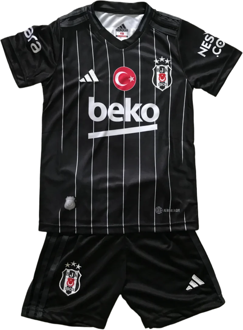 siyah Kişiye özel beşiktaş çocuk forması