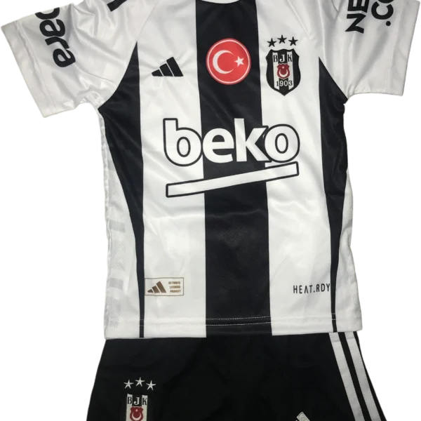 Beşiktaş Yeni Sezon Çocuk forması Siyah şortlu kişiye özel isim içeriği