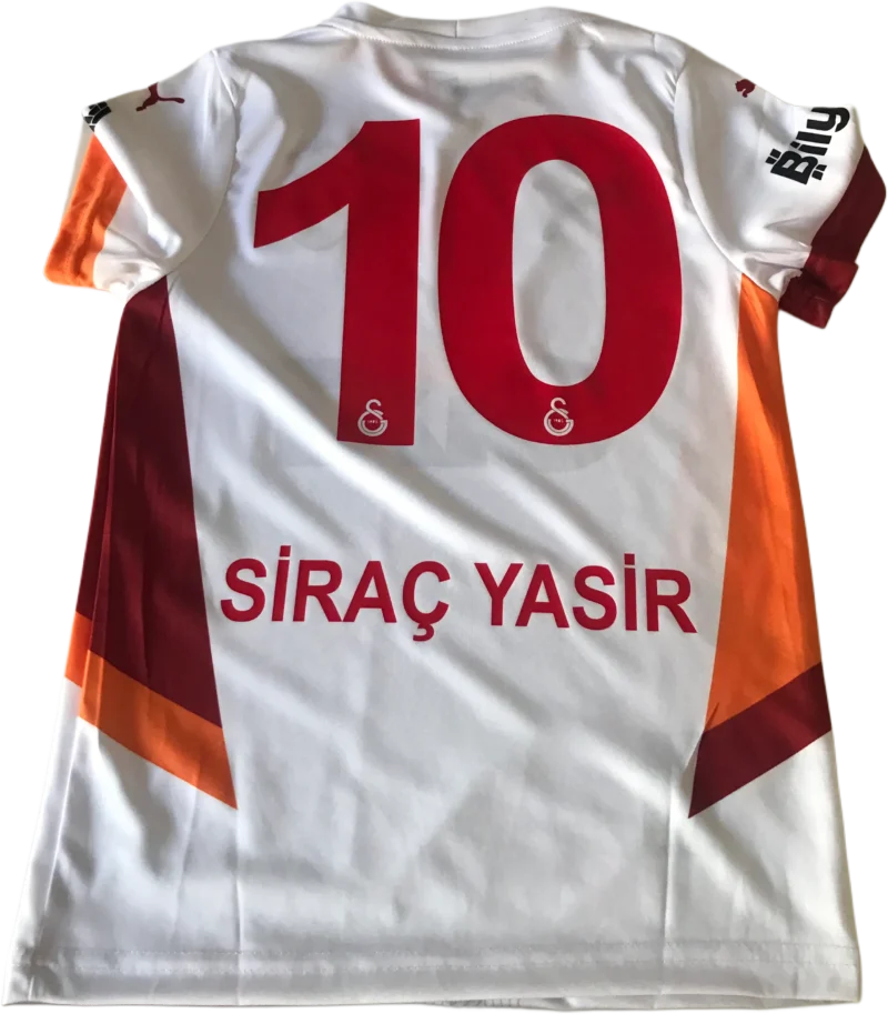 kişiye özel beyaz galatasaray forması